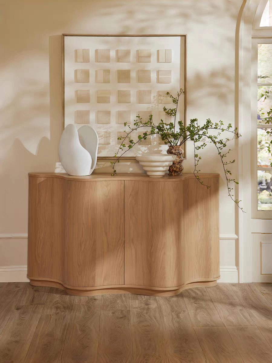 Atelier Curved Wood Sideboard