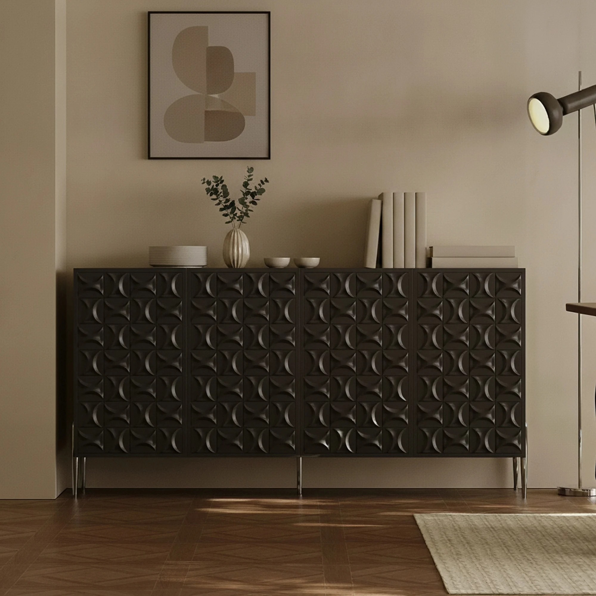 Black Oak Storage Sideboard